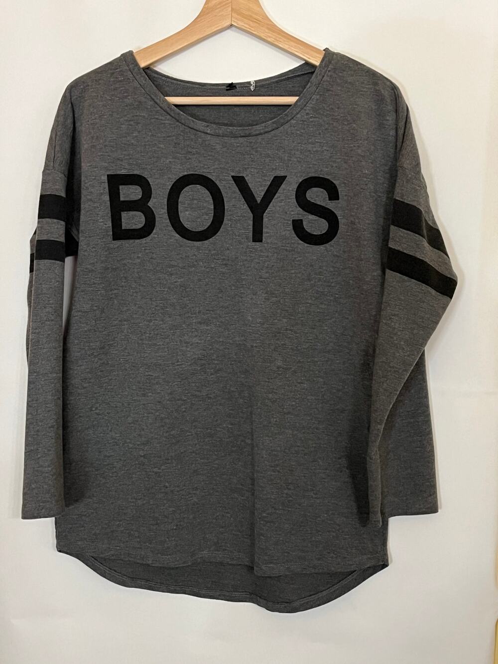 Sweatshirt with print BOYS on front Streetwear Boys
